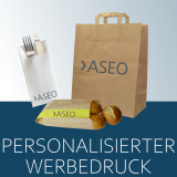 Verpackung &amp; Take away Werbedruck