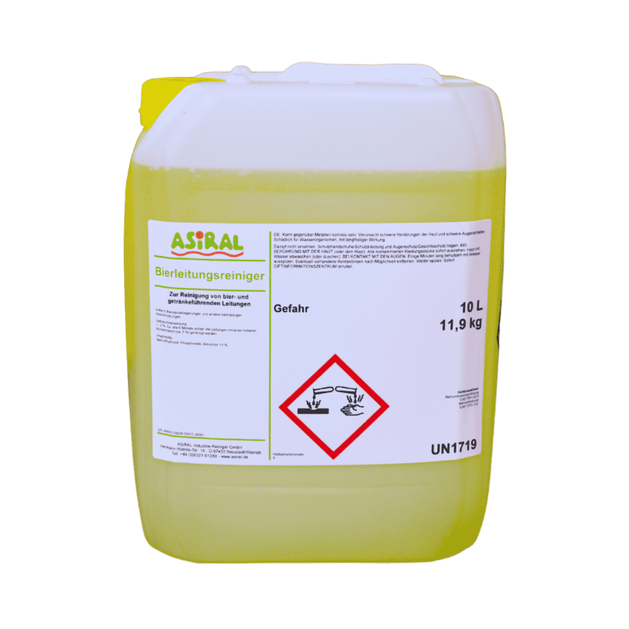 Bierleitungsreiniger Alkalisch- Chlorhaltig 11,9kg Kanister