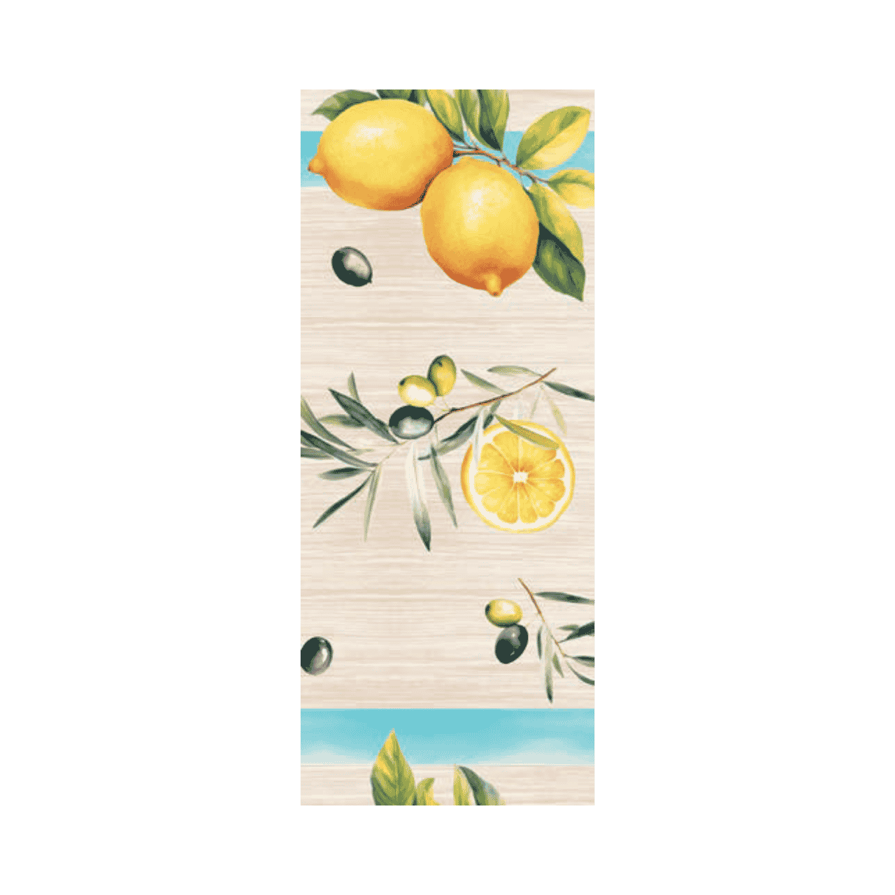 Linclass-Tischl&auml;ufer, 0,40x24m, 'Olives &amp; Lemons'