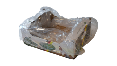 Seitenfaltenb., für 5kg Spargelsteigen 410+300x550mm, 30µ, transparent