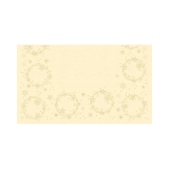 Dunisilk-Mitteldecke, 84x84cm, 'Star Shine' cream