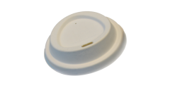 Deckel, f&uuml;r Kaffeebecher 200ml/8oz, Bagasse, naturwei&szlig;