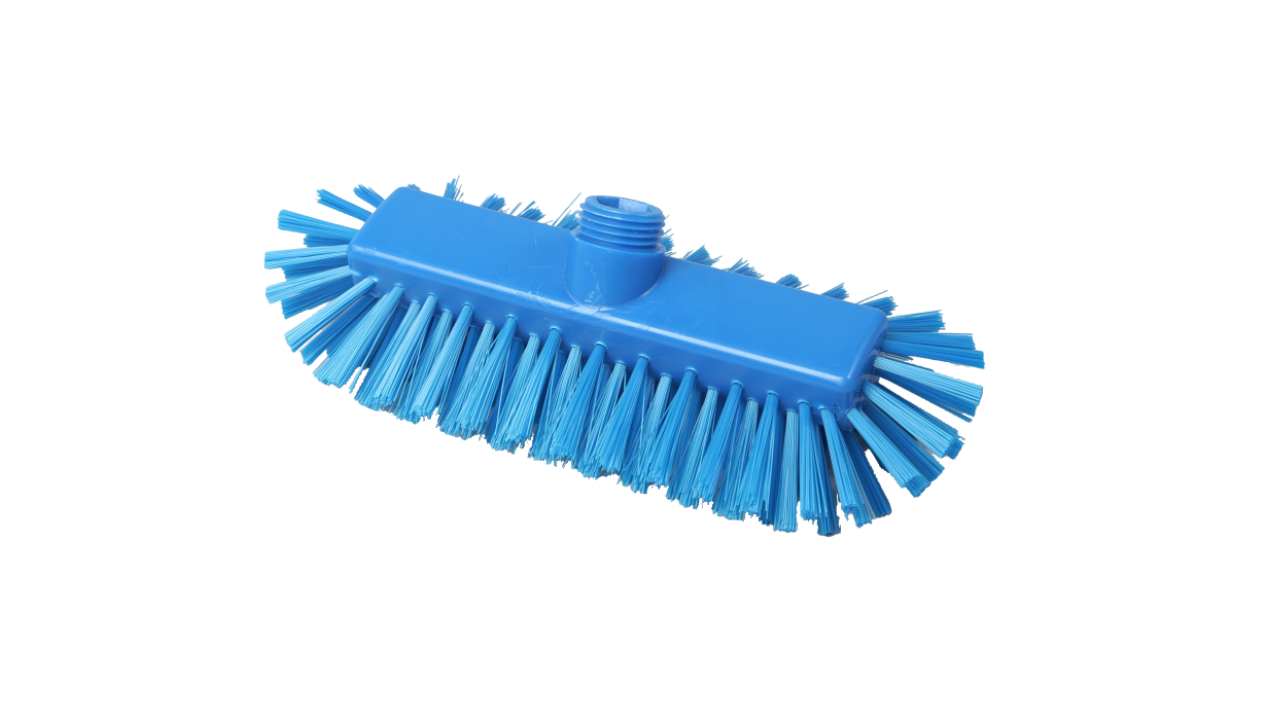 Hygiene-Waschbürste, HACCP, Rundum-Borsten, mittel, blau