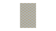 Linclass-Mitteldecke, 80x80cm, 'Doris' gold-silber