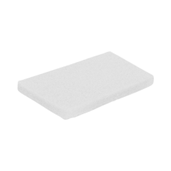 Handscheuerpad, zum Cleanern, 15x23cm, Scheuerst&auml;rke 10mm, wei&szlig;