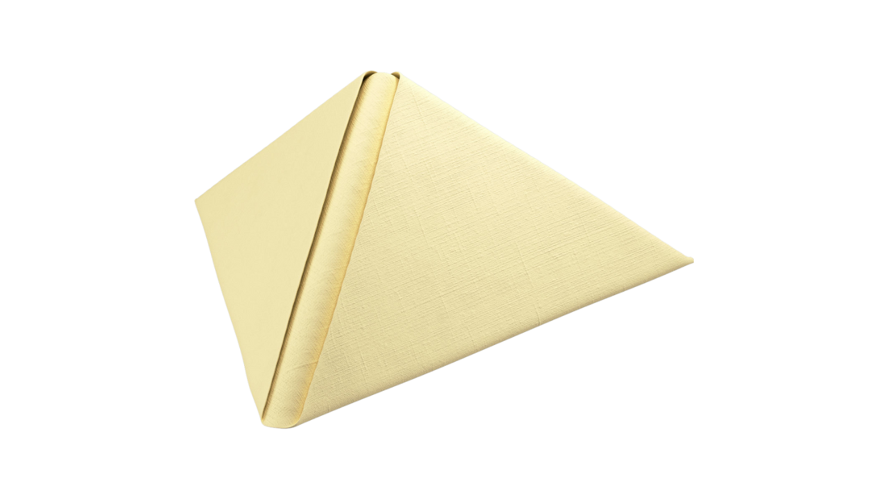 Dunilin-Servietten, 40x40cm, 1/4-Falz, cream