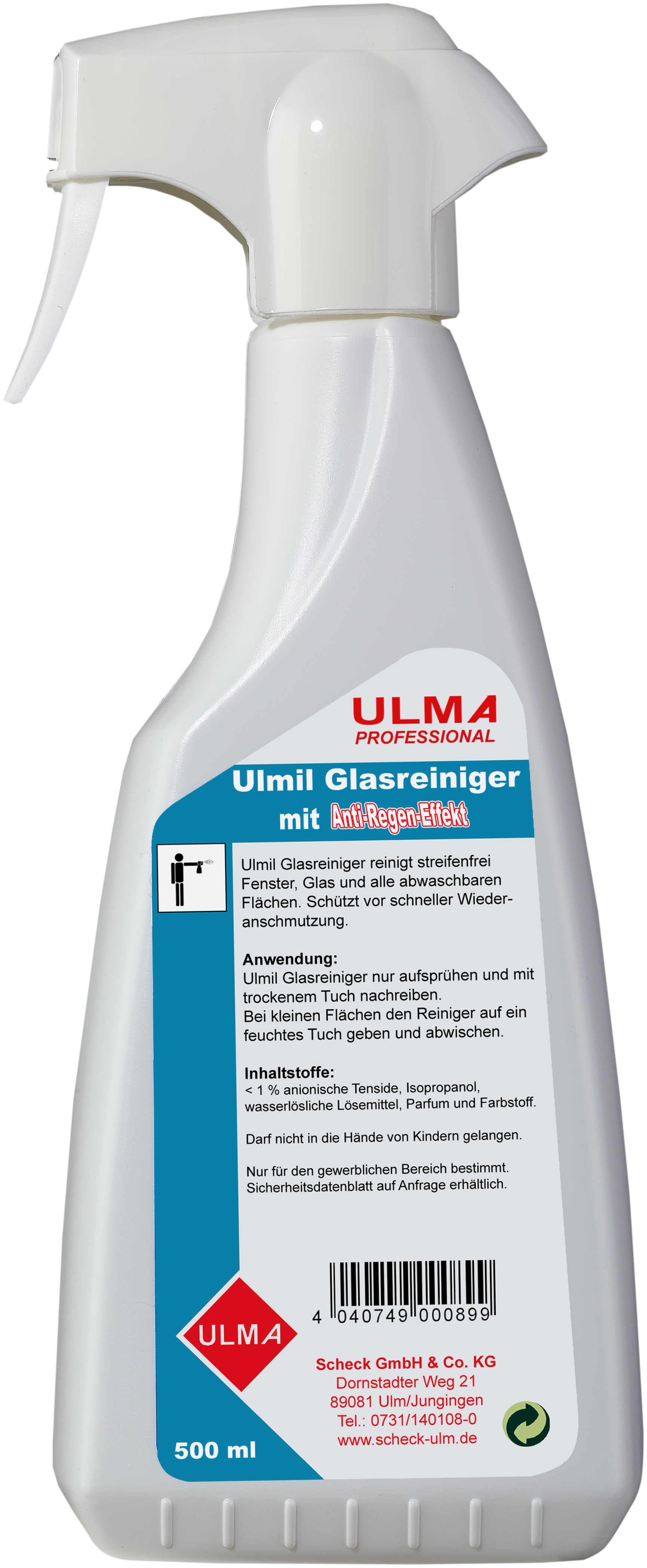 Glasreiniger,mit Anti-Regen-Effekt Sprühflasche, flüssig, 500ml