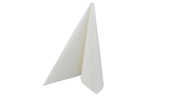 Airlaid-Serviette, 40x40cm, 1/4 Falz, weiß