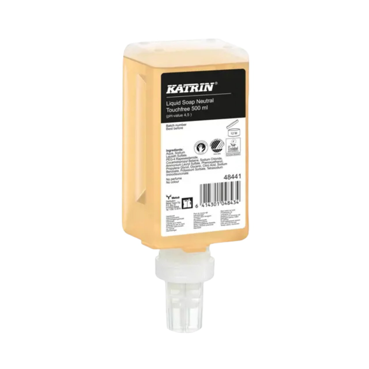 Katrin Touch-Fl&uuml;ssigseife, Pure neutral, f&uuml;r Touchfree Spender, 500ml Flakon