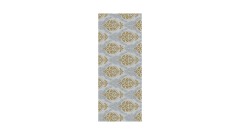 Linclass-Tischläufer, 0,40x24m, 'Doris' gold/silber