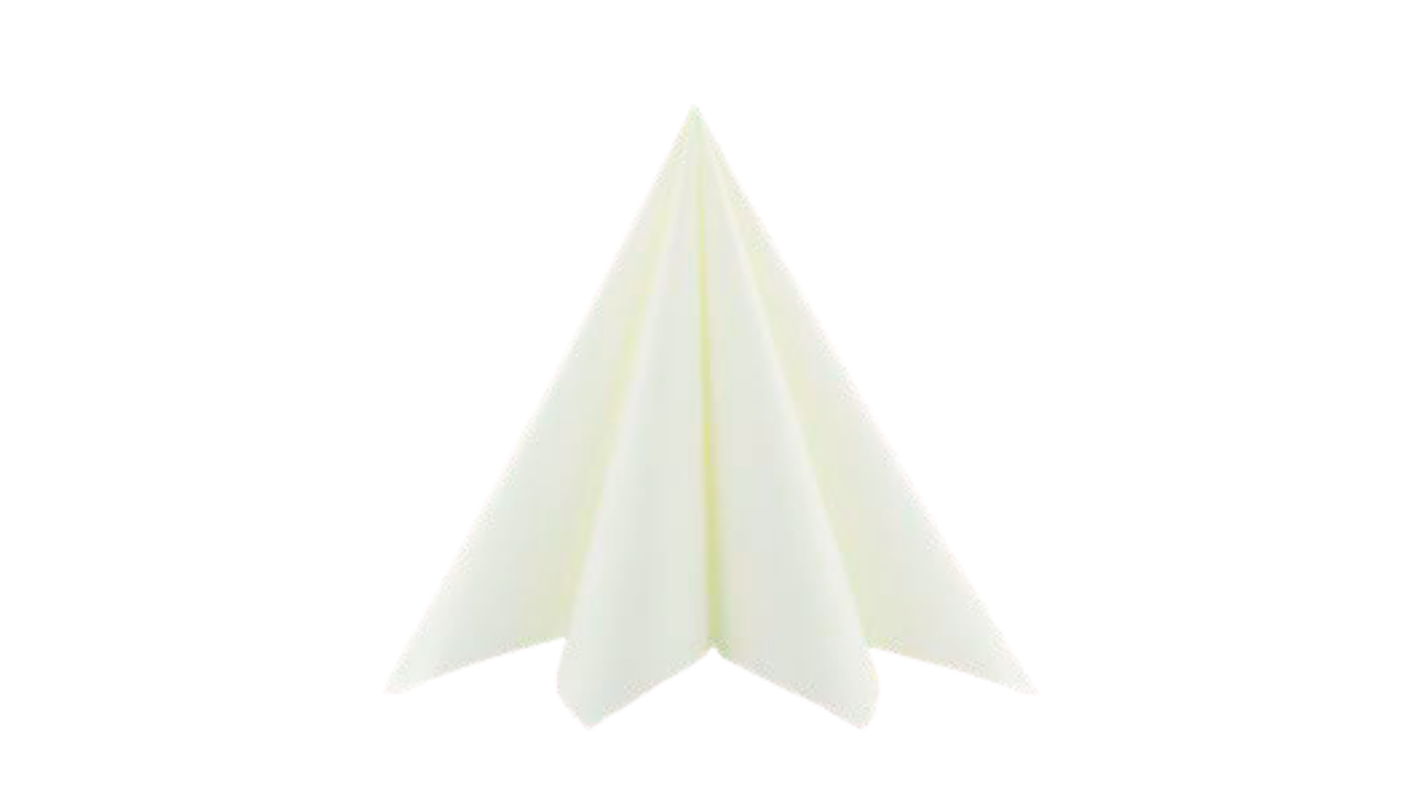Airlaid-Serviette, 48x48cm, 1/4 Falz, weiß