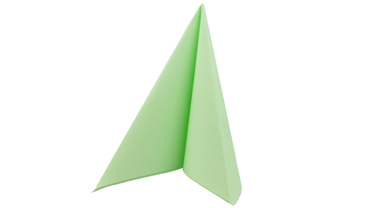 Airlaid-Serviette, 40x40cm, 1/4 Falz, pistazie