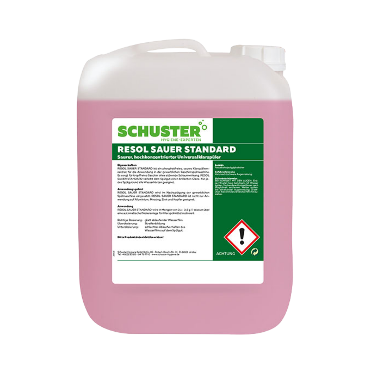 Klarsp&uuml;ler Resol Standard, sauer, fl&uuml;ssig, 20kg