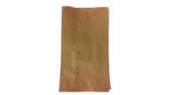 Bäckerfaltenbeutel, 20x7x32cm, braun, Kraftpapier, Natronbraun