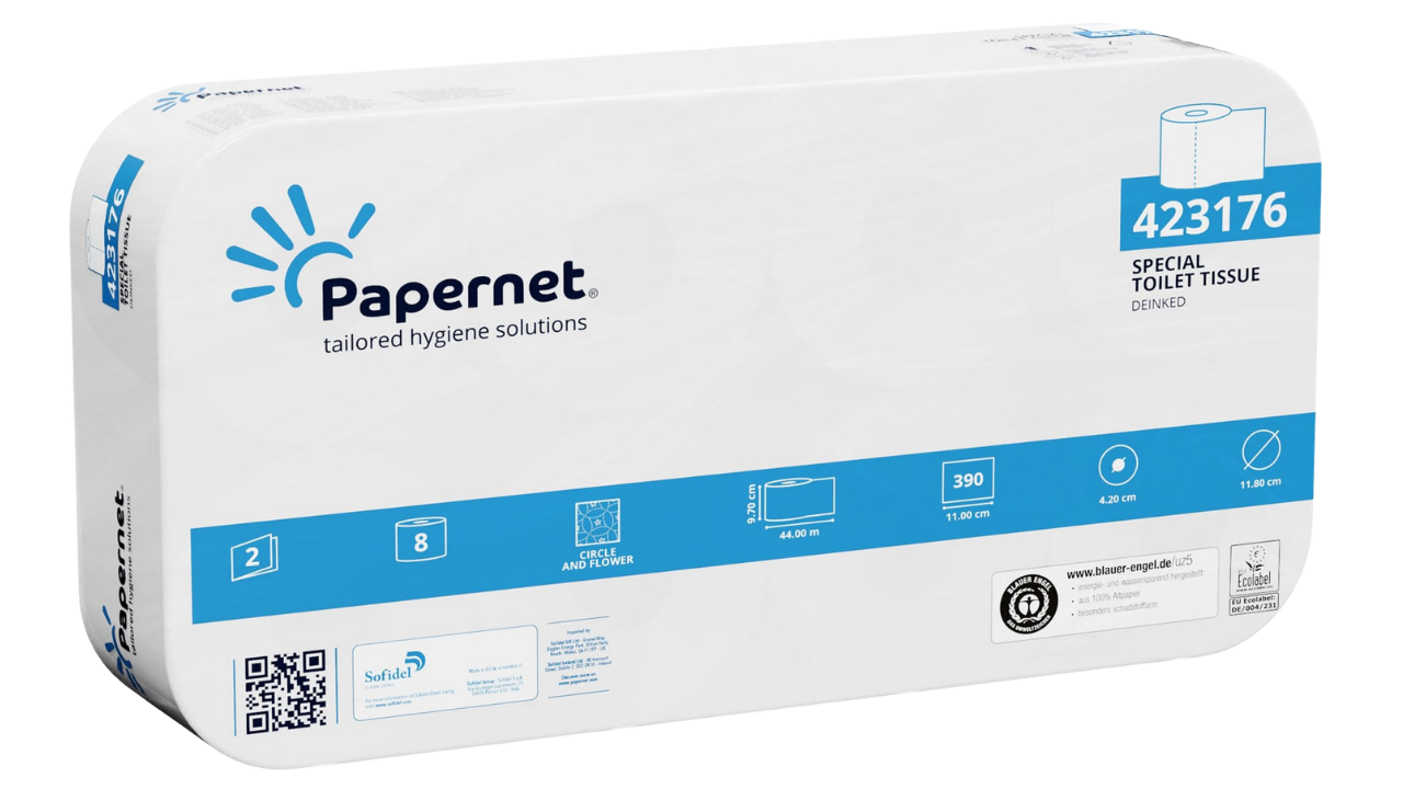 Papernet Special, Toilettenpapier wei&szlig;, 2-lagig, 400 Blatt/Rolle