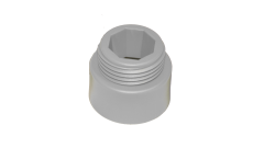 Adapter für Hygiene-Schrubber usw., ¨von Haug Bürsten¨, weiß