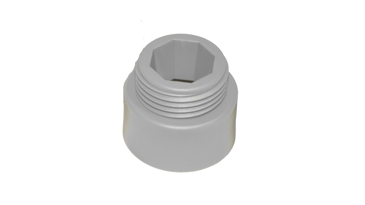 Adapter für Hygiene-Schrubber usw., ¨von Haug Bürsten¨, weiß