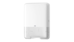 Tork Falthandtuchspender, Zickzack- &amp; Lagenfalzung, Kunststoff, gro&szlig;, H3, wei&szlig;