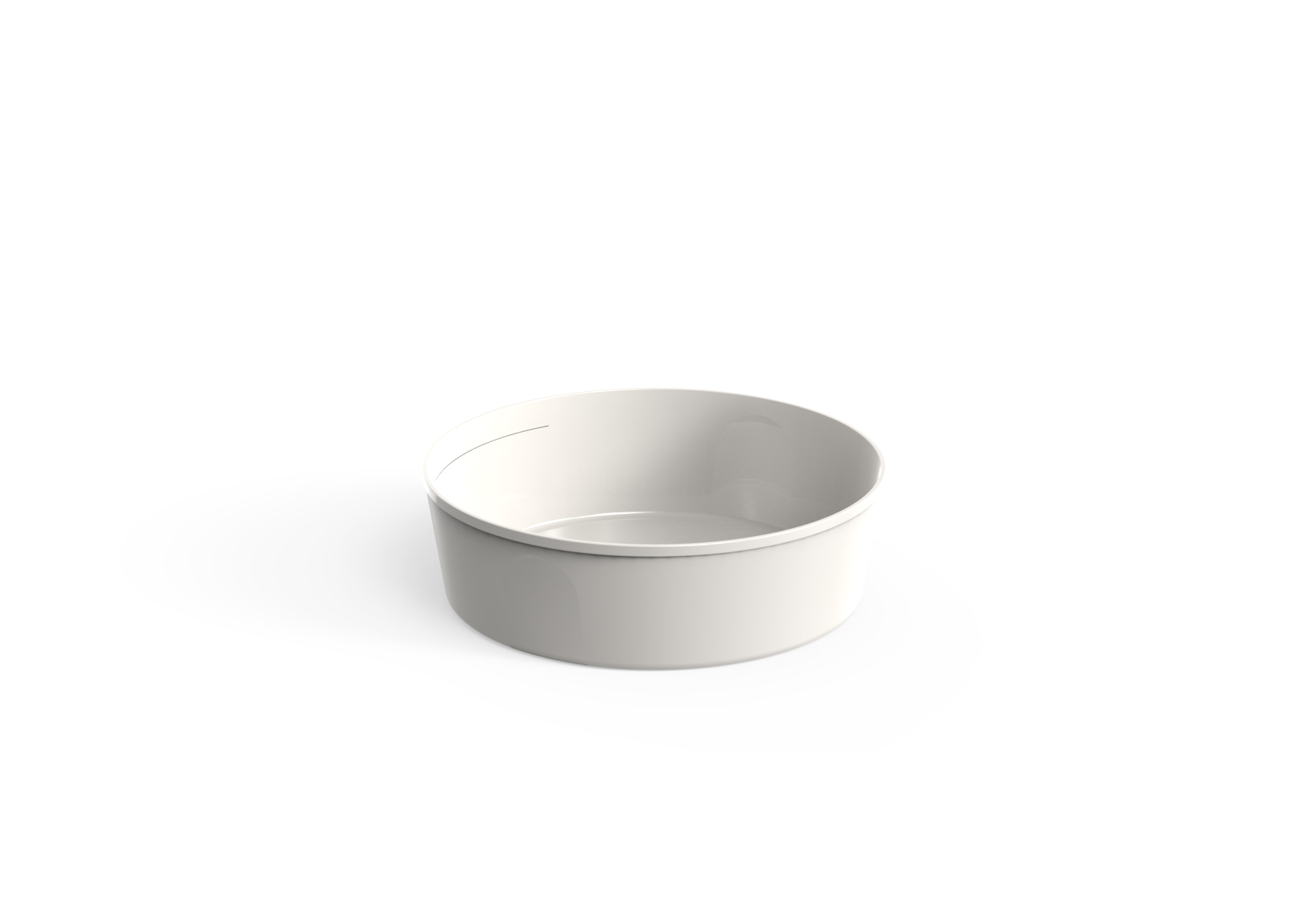 Mehrweg-Food Bowl, Polypropylen, 1200ml Ø20x6cm, cremeweiß