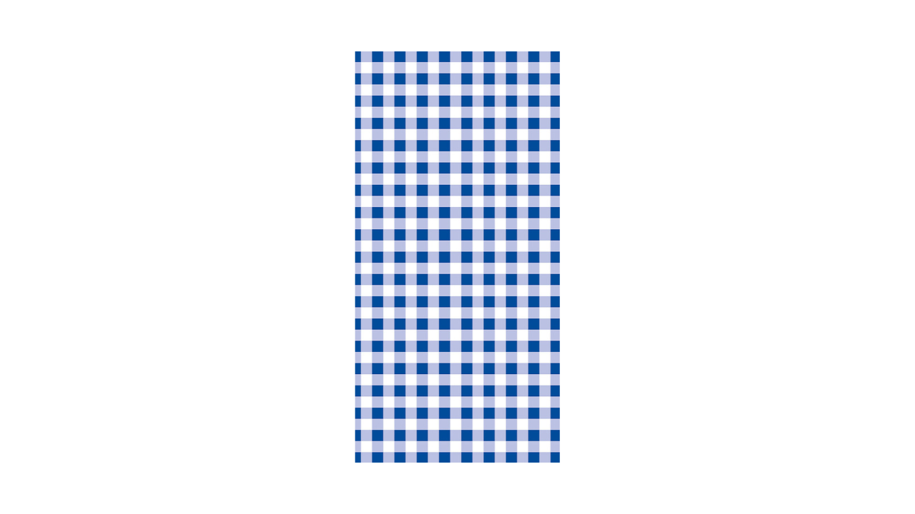 Linclass-Mitteldecke, 80x80cm, 'Karo' blau