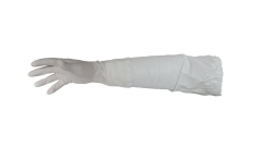 PVC-Handschuh, SHOWA BO710, L&auml;nge 60cm, wei&szlig;, Gr&ouml;&szlig;e L(9)