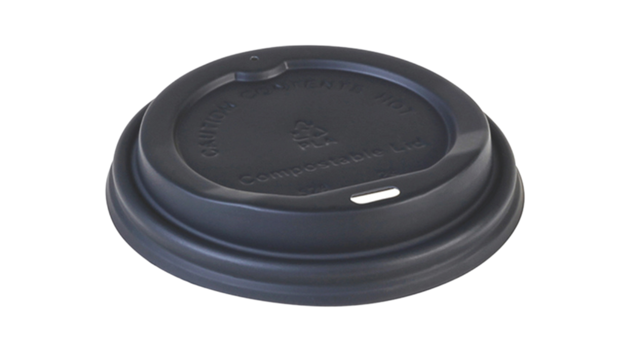 Deckel, für Kaffeebecher 200ml/8oz, PS, schwarz