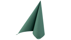 Airlaid-Serviette, 40x40cm, 1/4 Falz, dunkelgrün