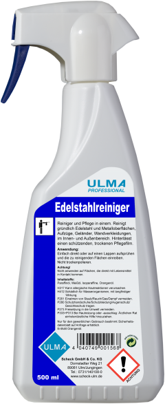 Edelstahlreiniger, mit Pflege Sprühflasche, flüssig, 500ml