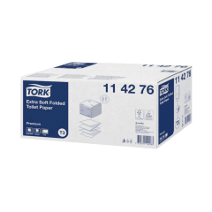 Tork Premium, Toilettenpapier, hochwei&szlig;, Einzelblatt, 2-lagig, 11x19cm, T3