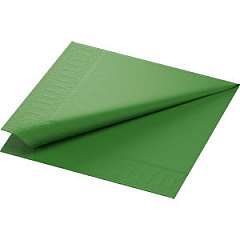 Duni-Zelltuch-Serviette,40x40cm,3-l 1/4 Falz, leaf green