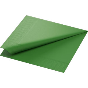 Duni-Zelltuch-Serviette,40x40cm,3-l 1/4 Falz, leaf green