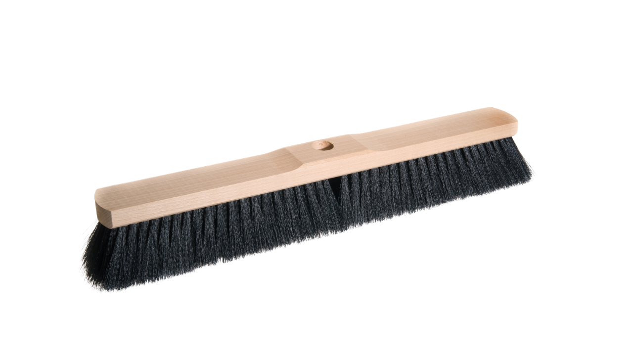 Saalbesen, aus Sattelholz,mit Stielloch, Haar-Mischung, 50cm