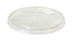 Naturesse Flach-Deckel, PLA, mit Loch, passend für Ø96mm, transparent