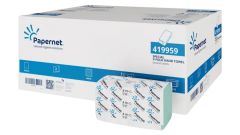 Papernet Handtuch-Papier, gr&uuml;n, 2-lagig, Tissue, 24x23cm, Zickzack