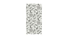 Linclass-Mitteldecke, 80x80cm, 'Forest' olivgrün/grau