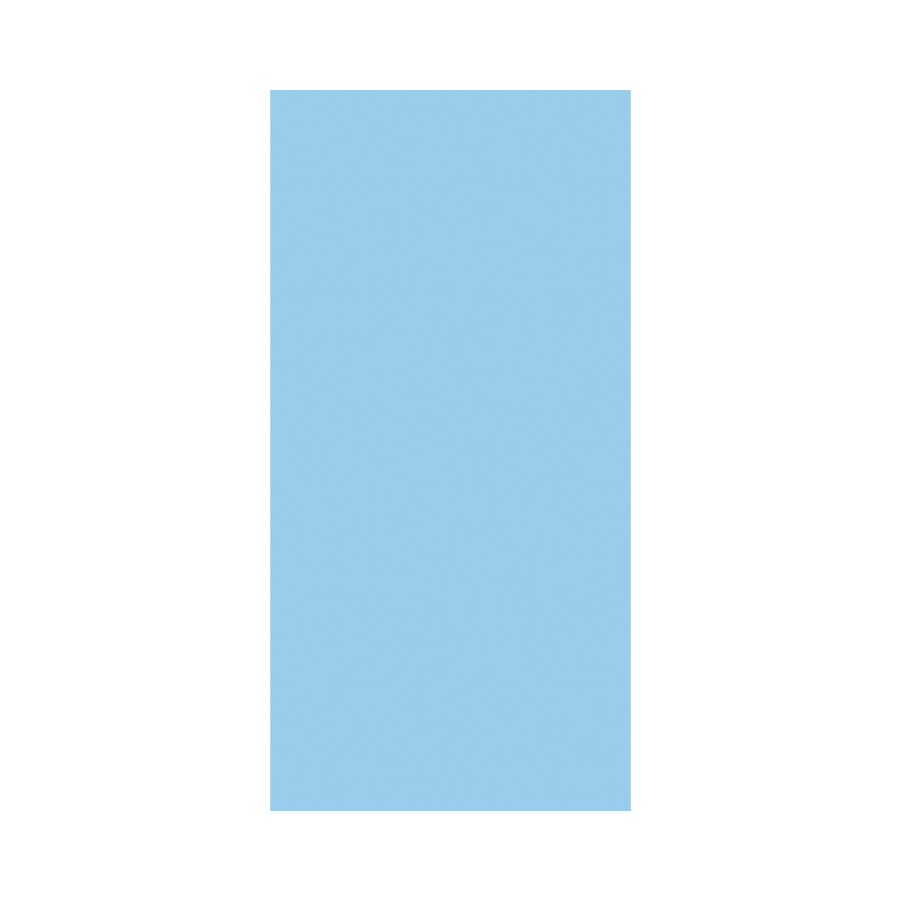 Linclass Mitteldecke, 80x80cm, hellblau