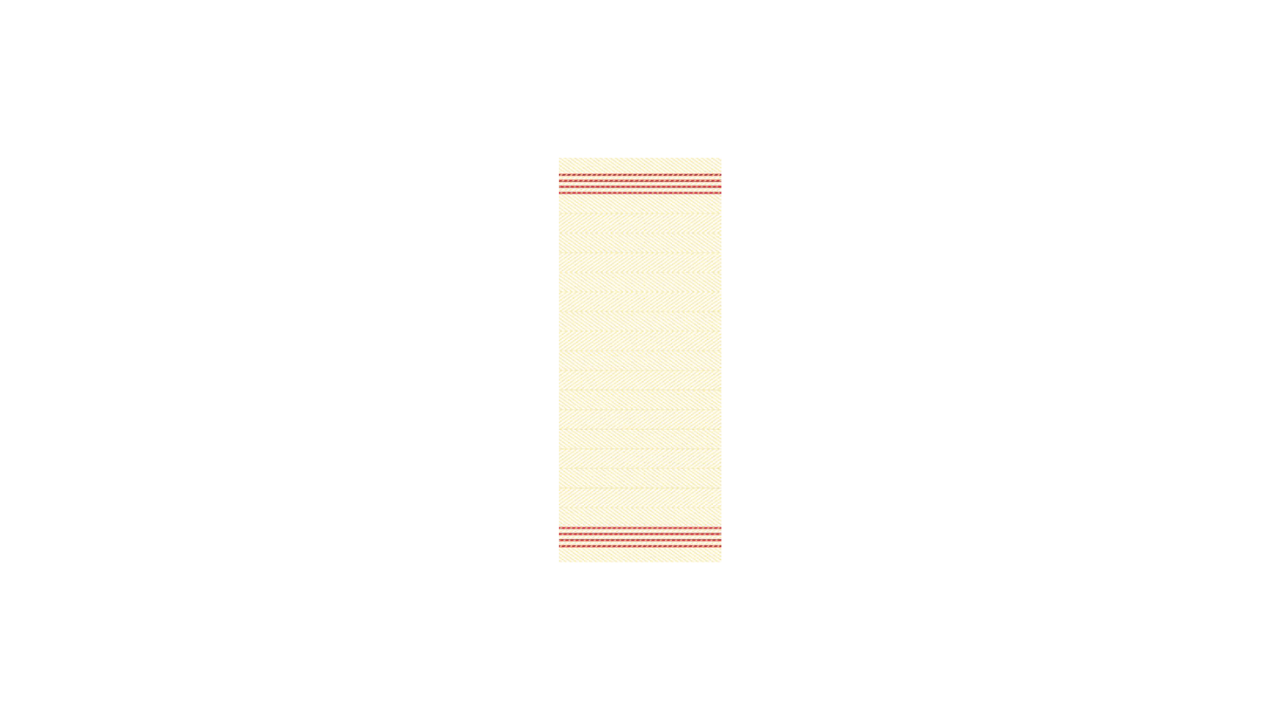 Linclass-Tischläufer, 0,40x24m, 'Lukas' creme-rot