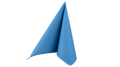 Airlaid-Serviette, 40x40cm, 1/4 Falz, aquablau
