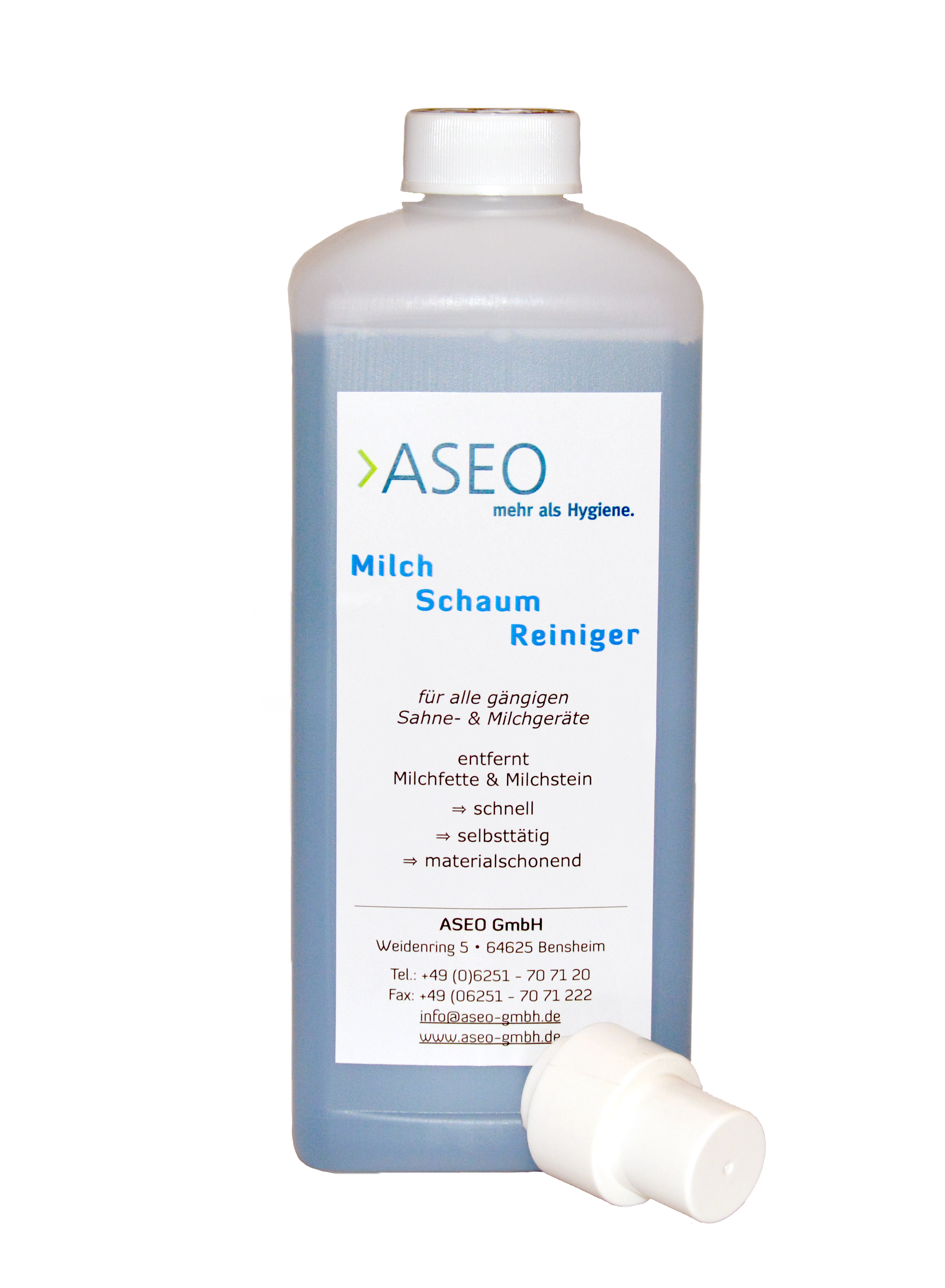 Milchschaumreiniger, mit Dosierkammer, flüssig, 1 Liter