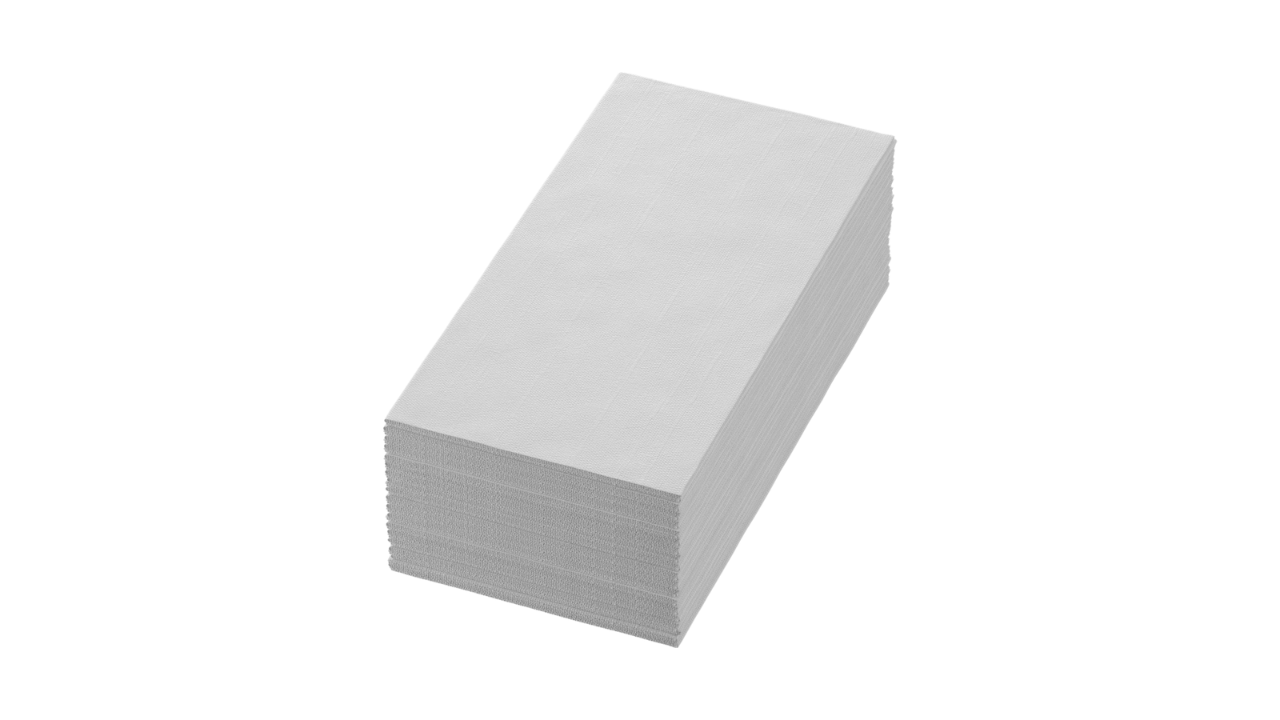 Dunisoft-Servietten, 40x40cm, 1/8- Falz, weiß