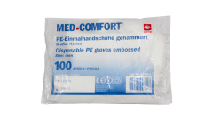 PE-Handschuhe geh&auml;mmert, 300mm, transparent, (Beutel), Gr&ouml;&szlig;e L