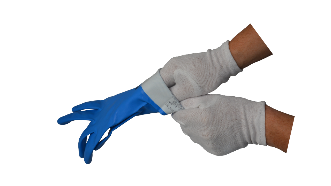 Nylon Feinstrick-Handschuhe 'Solidstar', ohne Beschichtung, Gr&ouml;&szlig;e S(7), wei&szlig;