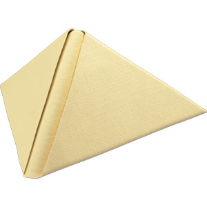 Dunilin-Servietten, 40x40cm, 1/4-Falz, cream