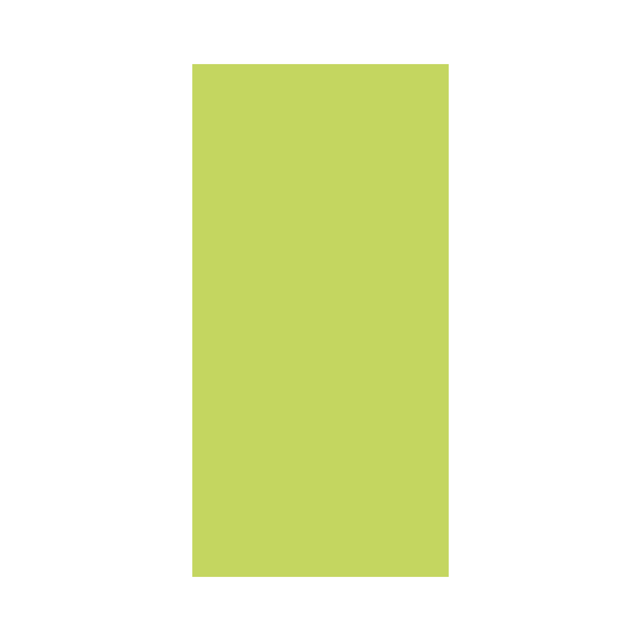 Linclass Mitteldecke, 80x80cm, lime