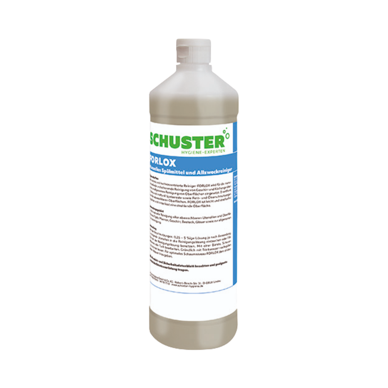 Handsp&uuml;l- &amp; Allzweckreinigungsmittel, Forlox gelb, fl&uuml;ssig, 1 Liter