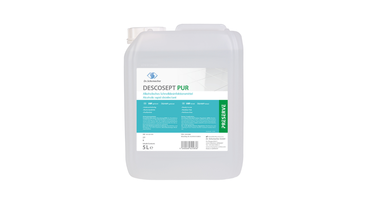 Schnelldesinfektion Descosept Pur, 5 Liter