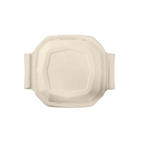 Duni-Meal Bagasse-Deckel f. Octabagasse, (188142) 290x233x42mm, braun