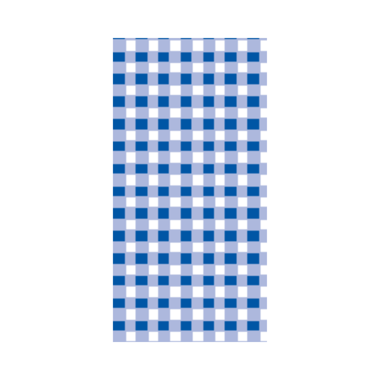 Linclass Mitteldecke, 80x80cm, 'Karo' blau