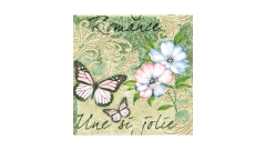 Linclass-Serviette, 40x40cm, 1/4-Falz, 'Jolie'