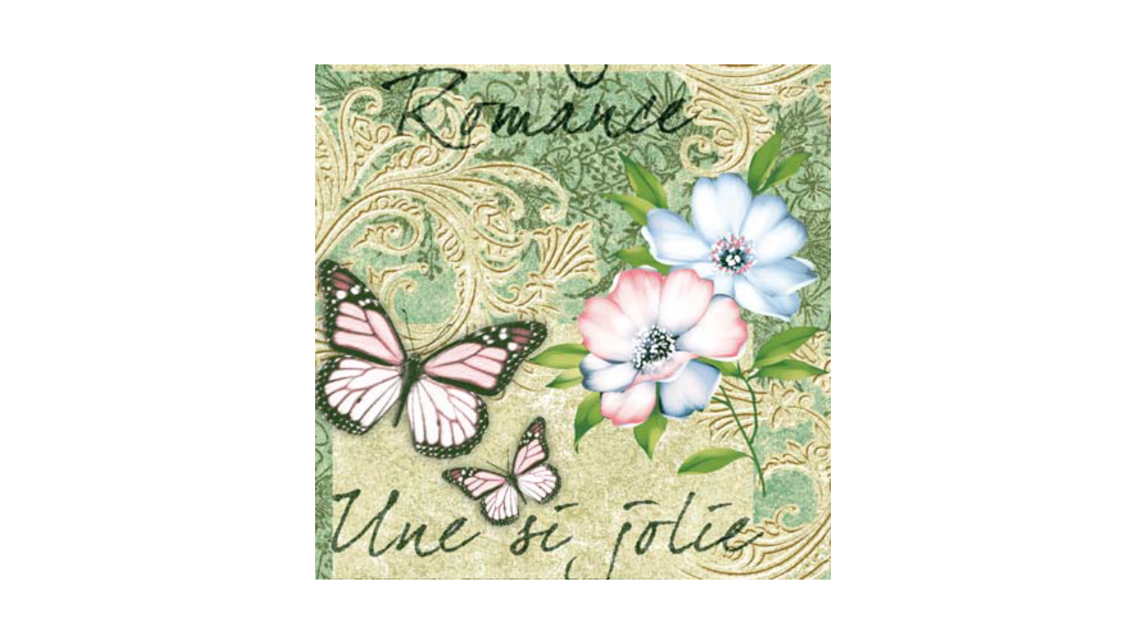 Linclass-Serviette, 40x40cm, 1/4-Falz, 'Jolie'